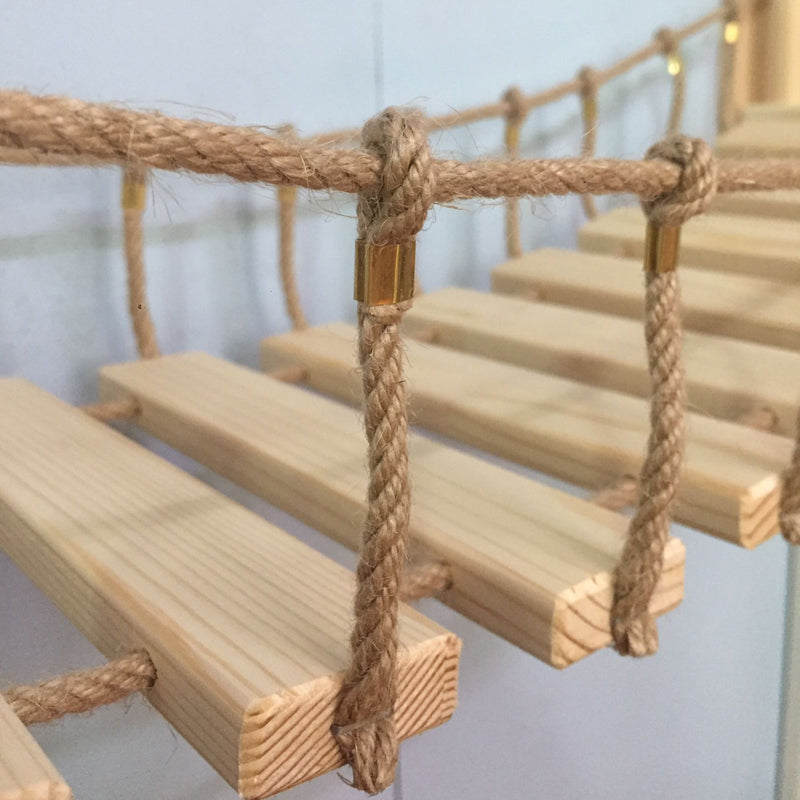 Wooden Hanging Cat Bridge Climbing Frame