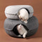 Donut Cat Bed & Interactive Tunnel For Small Pets